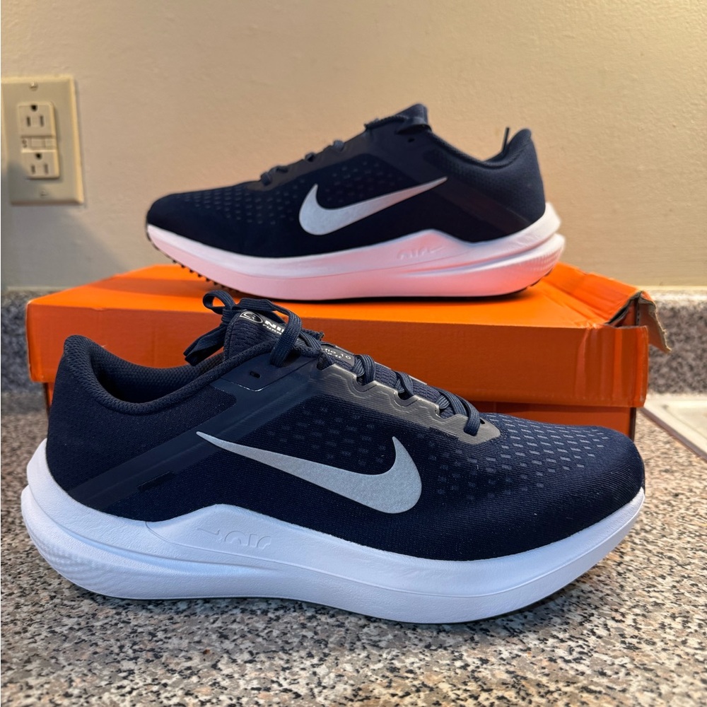 Nike Air Winflo 10 College Navy/Metallic Silver DV4022-400 Men's Sizes NEW